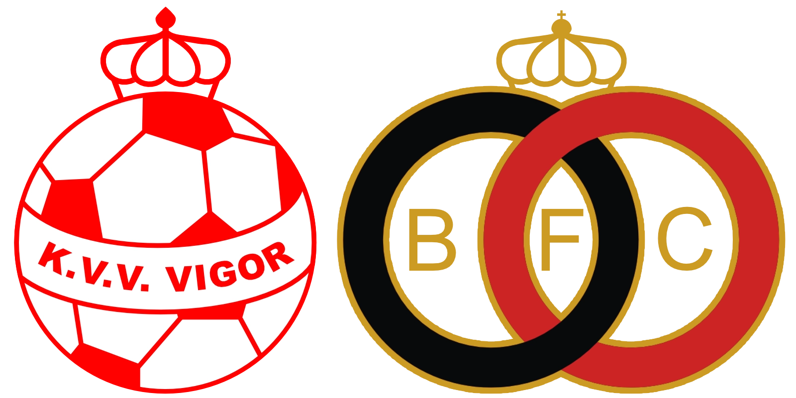 Logo Vigor Beringen en oud logo FC Beringen