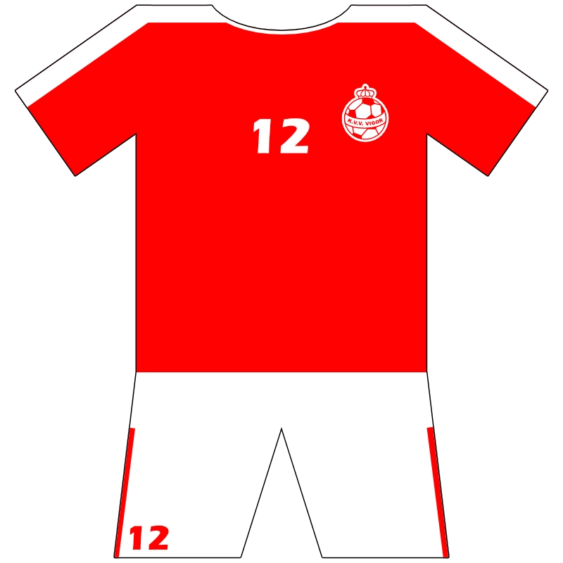 Uitrusting voetbalclub KVV Vigor Beringen
